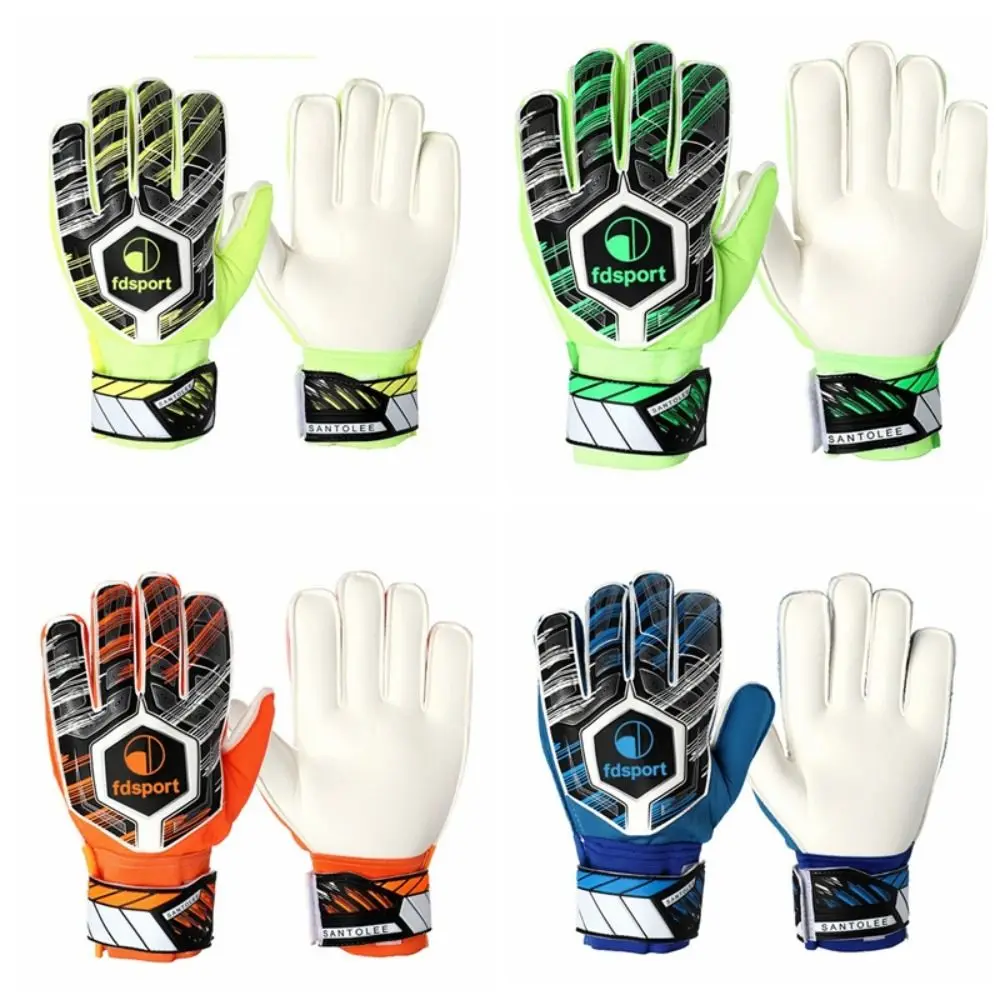 

1 Pair Non-Slip Football Goalie Gloves Latex Wear-Resistant Soccer Goalie Gloves Professional Thickened Game Goalkeeper Gloves