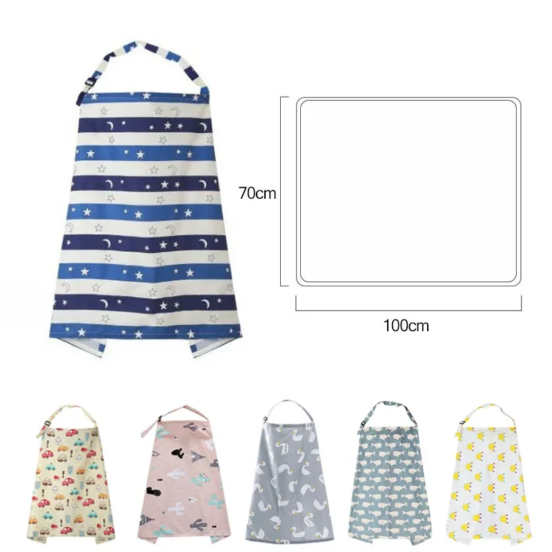 Breathable Baby Feeding Nursing Covers Mum Breastfeeding Nursing Poncho Cover Up Adjustable Privacy Apron Outdoors Nursing Cloth