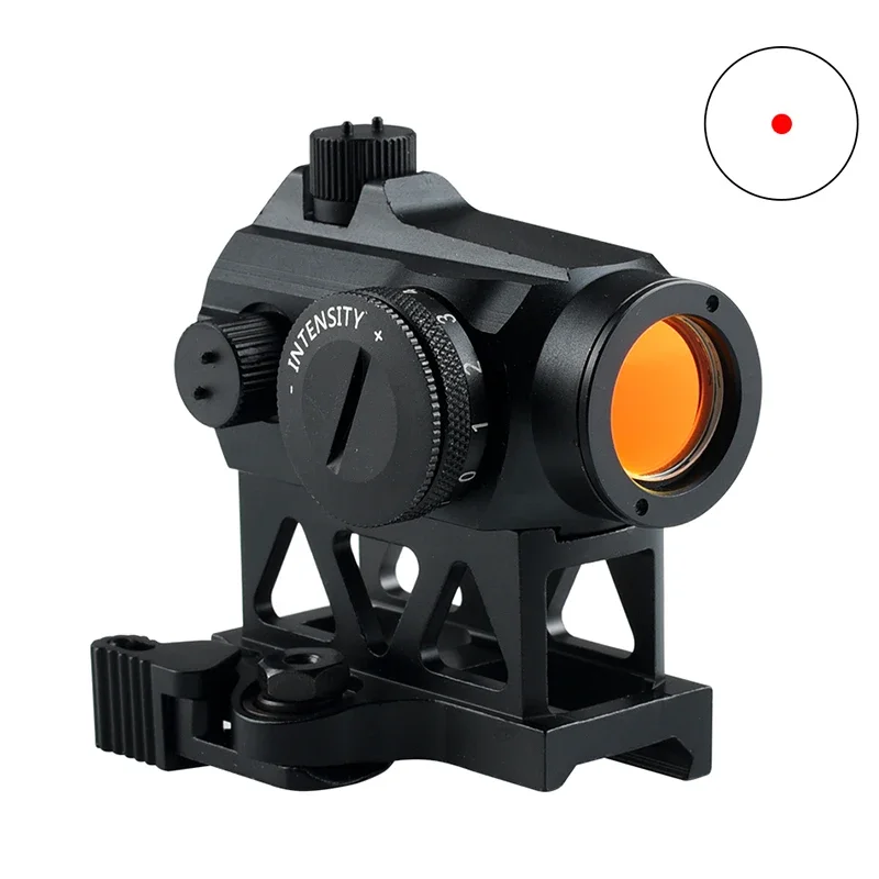 Red Dot Sight Hunting Optic Reflex Dot 1x25 2MOA Tactical Waterproof Riflescope Metal Red Adjustable Brightness Scope 20mm