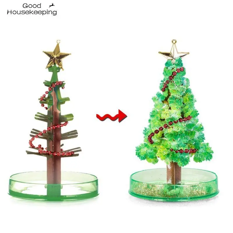 Árbol de Navidad mágico para adultos y niños, juguete de 3 tipos, 14cm, bricolaje, divertido, regalo de Navidad, accesorios de decoración de fiesta, Festival en casa