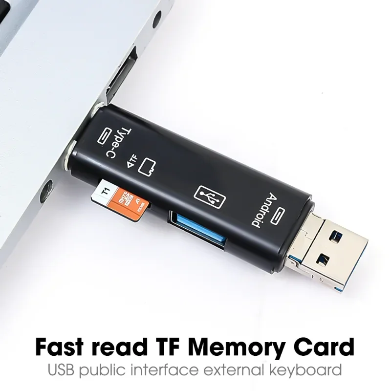 Card reader 5 In 1 Multifunction OTG Micro Reader Flash Drive Smart Memory Card Reader Type C Cardreader USB 2.0 for USB Micro SD Adapte card reader otg adapter type c adapter sd card reader