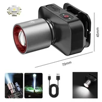 1200lumens Powerful Led Headlamp Headlight Zoom Head Lamp Flashlight Type-C Rechargeable Outdoor Fishing Lantern Head Torch