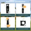 Golf Ball Washer Cleaning Machine With Towel Reusable Cart Cup Holder Portable Golf Bag Cart Cleaner Accessories for Gift 5