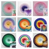 300g/ Ball Lace Cotton Gradient Rainbow Color Pure Cotton Wool Thread DIY Handwork Woven Spring/summer Sweater/shawl Materials 1