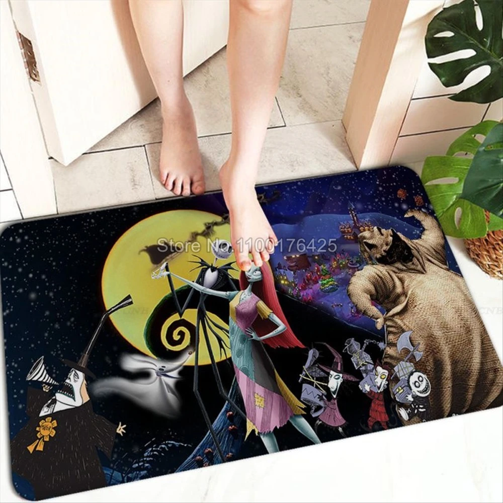 Disney The Nightmare Before Christmas Kitchen Mat Nonslip Laundry Room