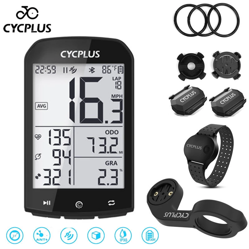 CYCPLUS M1 GPS Cycling Wireless Computer Ant+ Bluetooth Speedmeter