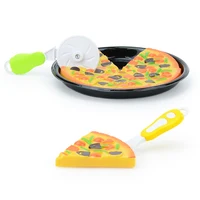 Simulation Kids Pizza Cutting Toy Food Plastic Pizza Cooking Gift Boy Girl Kitchen Toy House Pretend Toy Play Kitchen Game Toy 1