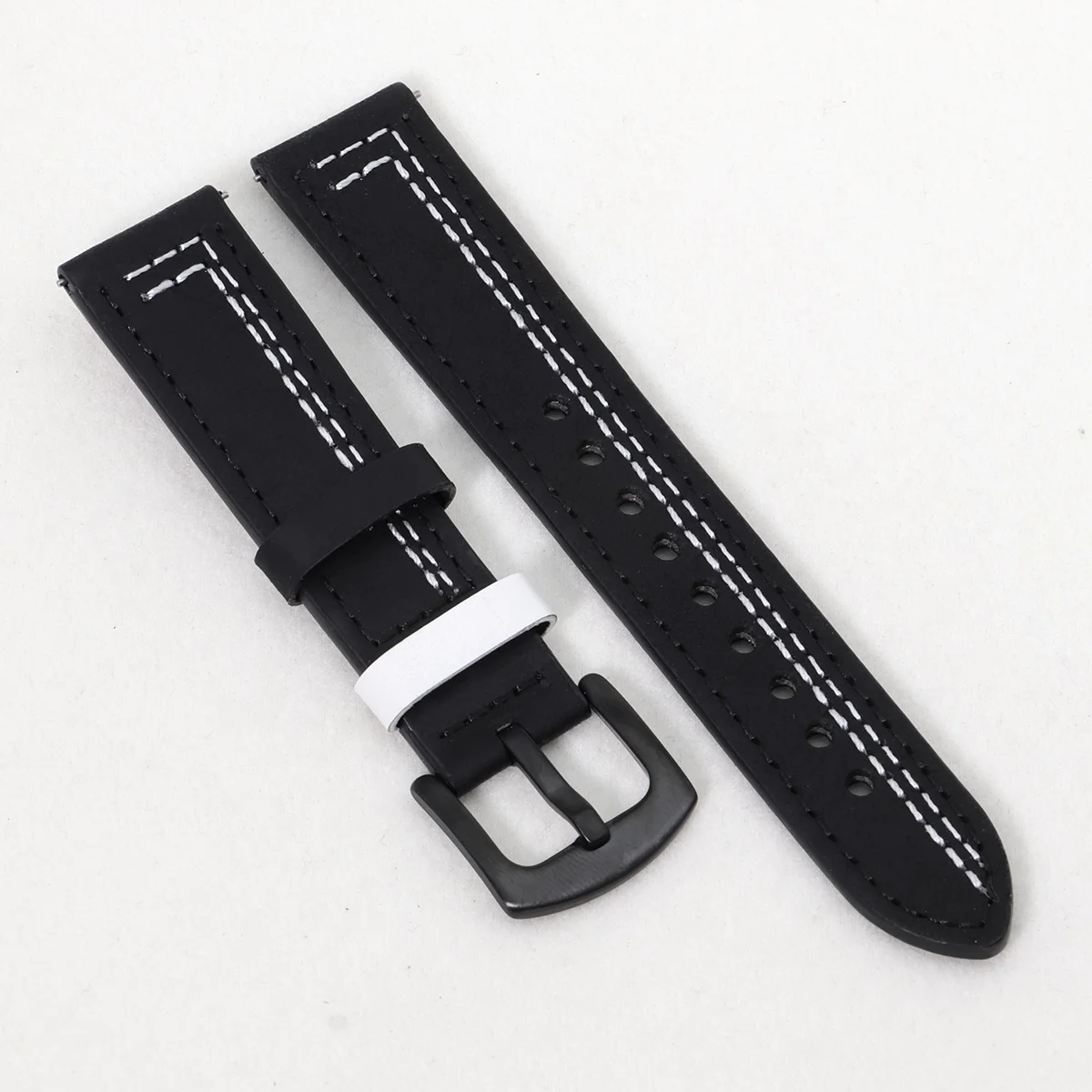 Premium Leather Watch Band - 20mm/22mm Sizes - Elegant Wrist Bracelet