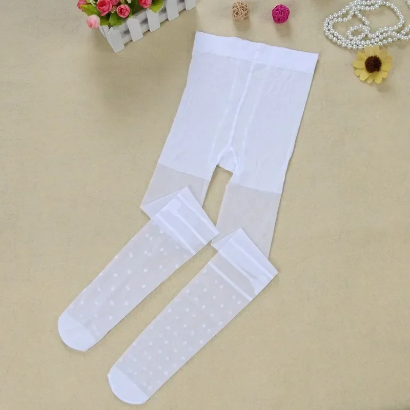 Girls Tights Candy Colors Cute Butterfly Dot White Collant for Baby Children Pantyhose Kids Autumn Summer Spring Mesh Stockings