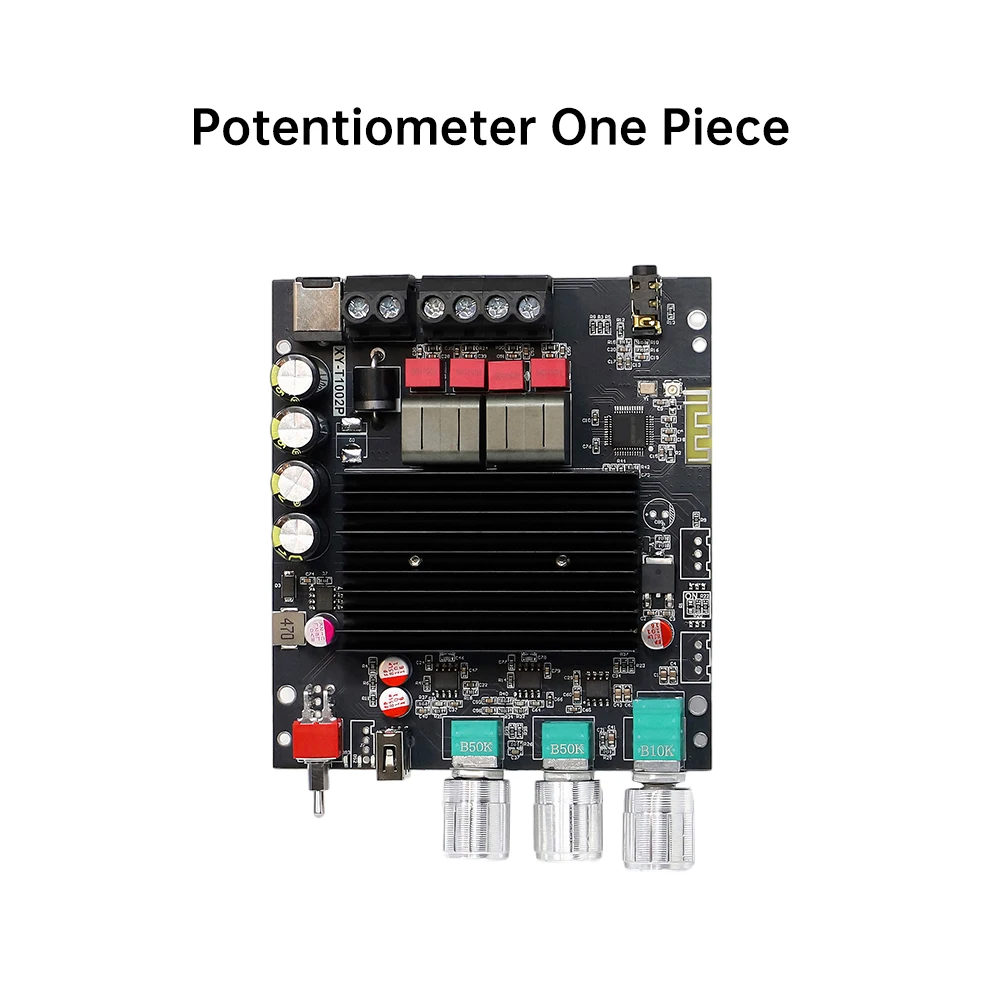 XY-T1002P Bluetooth-Digitalverstärkerplatine 100 W + 100 W Stereo mit Hoch-Niederfrequenzanpassung TPA3221 für Audioprojekte – Detail 1