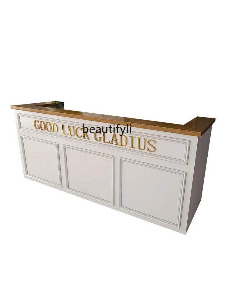 

Cashier Clothing Store Bar European Style Counter Nail Beauty Salon Reception Desk