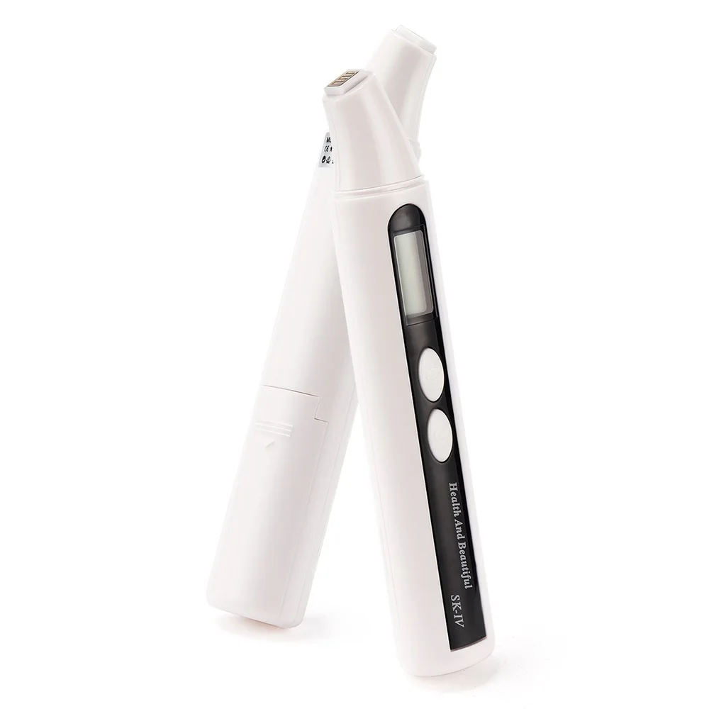 LCD Display Skin Analyzer Skin Moisture Tester Skin Oil Test Meter Facial Skin Moisture&Oil Content Analyzer For Forehead Cheek