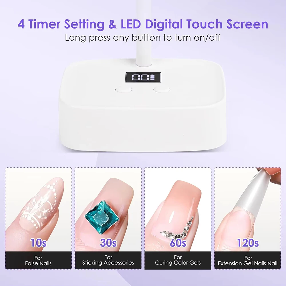 Mini Nail Dryer UV LED Nail Lamp Foldable USB Curing Lights Lamp For Nail Gel Polish Quick Dry Nail Art Dryer Manicure Tool