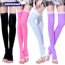1 Pair Compression Burn Fat Sleeping Overnight Slimming Stockings Lady's Beauty Leg ,-for Swelling, Varicose Veins, Edema,Travel