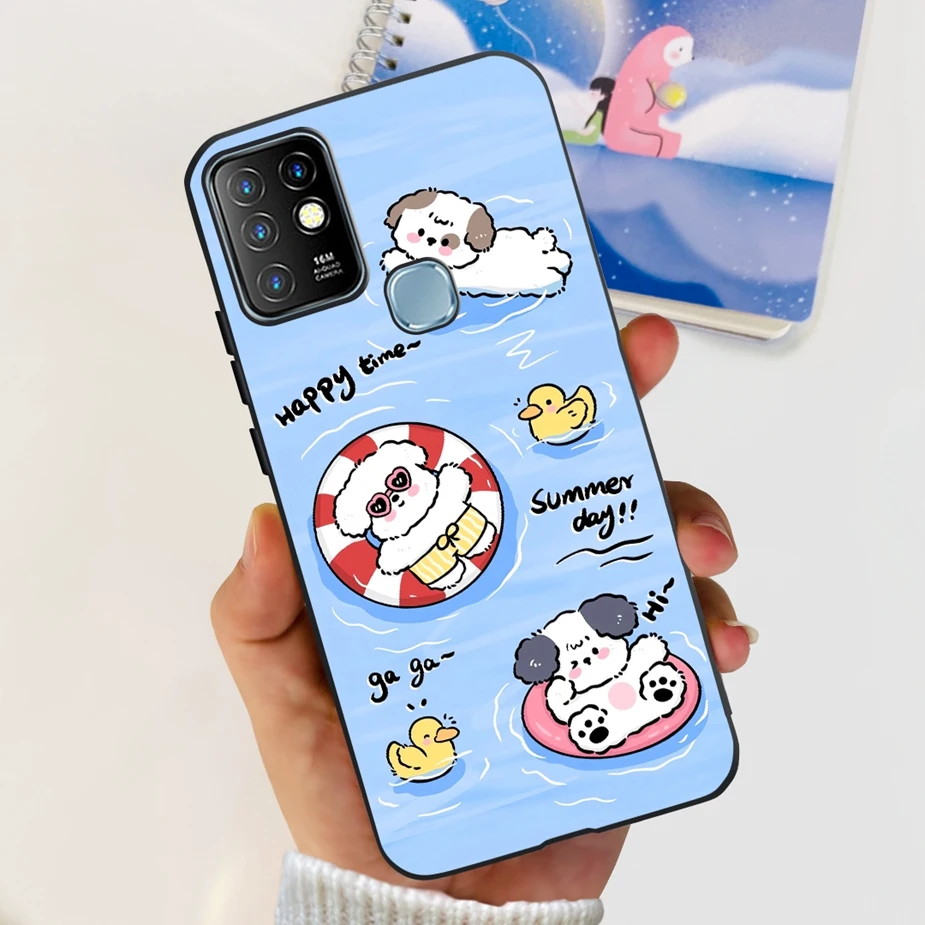 Cute Painted Soft Silicone Phone Case Cover