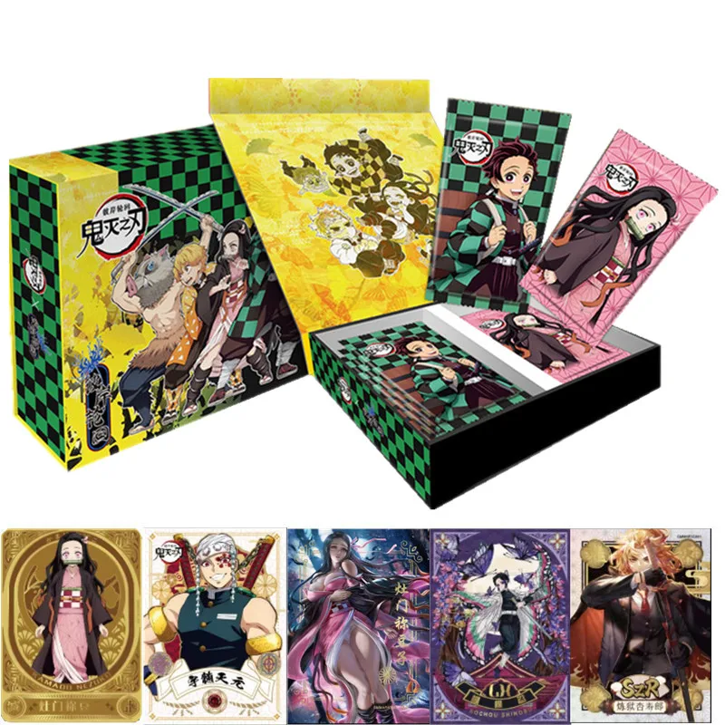 Anime Demon Slayer: Blade Collection Card Complete Works Series Booster Box Rare Character Card Bambini Regalo Di Compleanno Gioco Giocattolo