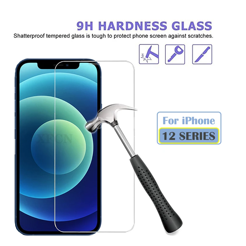 

1Pcs Tempered Glas For iPhone 12 12Pro Glass 5G Smartphone Screen Protector For iPhone12 Pro Max 12promax 12Mini Protective Film