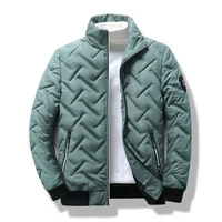 Men's Short Lightweight down Jacket Autumn Winter New Style Korean Fashion Cotton Padded Coat Stand Collar Coat for Men