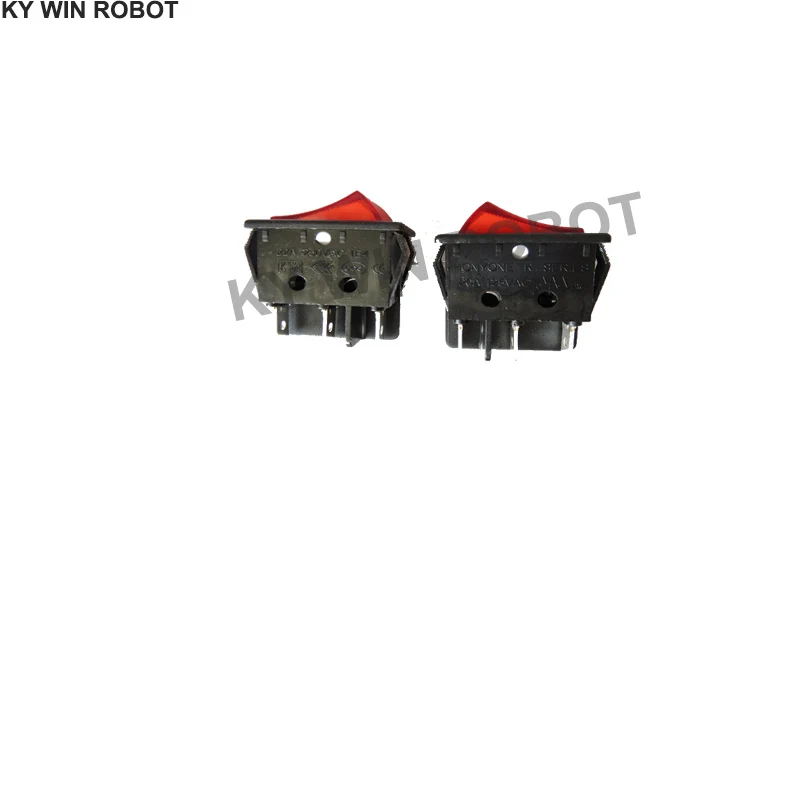 

2PCS/LOTS R SERD204 125VA Imported Taiwan High Current 22A Large Boat Switch 6-pin 2-speed Lampless Warp Rocker Power Switch