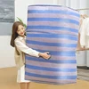 Large Capacity Storage Bag Large Bags for Storing Clothes Organizer Clothes Luggage Packing Bag Dust-proof Striped Storage Bags 1