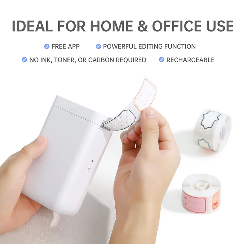 NiiMbot D101 Portable Pocket Label Maker Mini Wireless Inkless Label Printer for Phone Tablet Office Home Organization D11 Plus