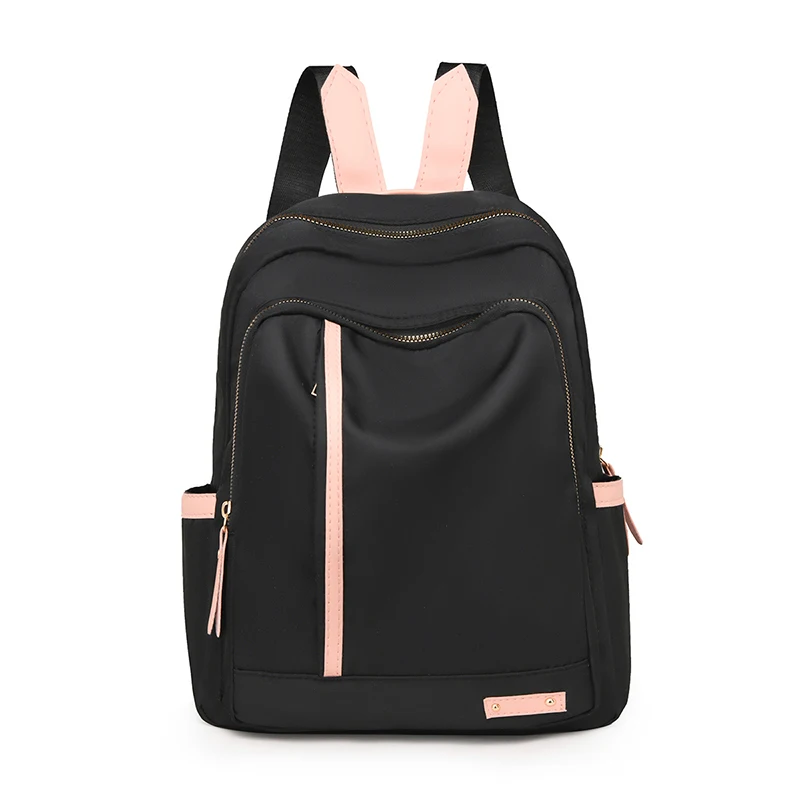 Women's backpack, large capacity, adjustable shoulder straps, zipper closure, casual university style, school backpack
