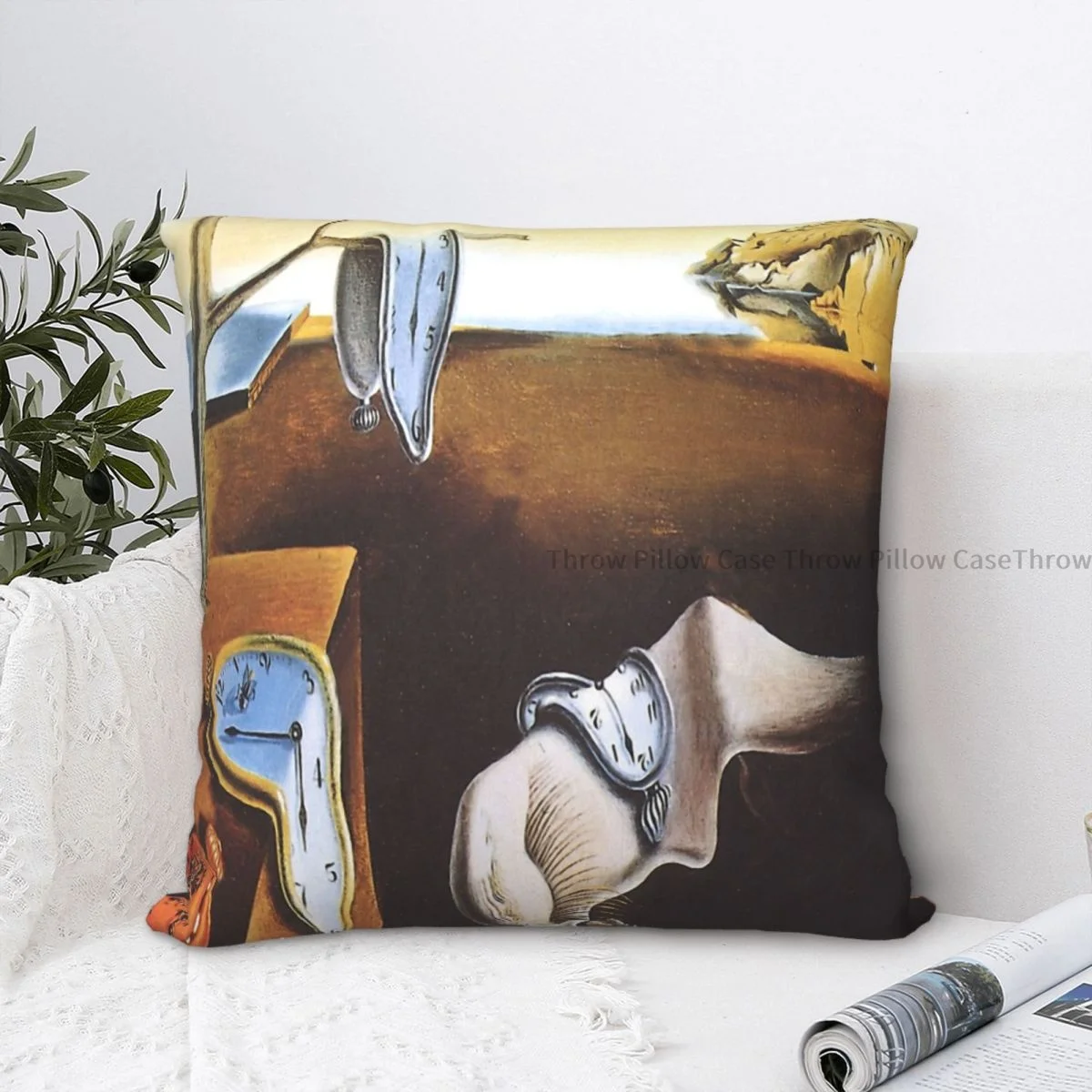 La Tenacità Della Memoria-Salvador Dal Hug Federa Salvador Dali Pittura Zaino Cojines Divano Federa Decorativa