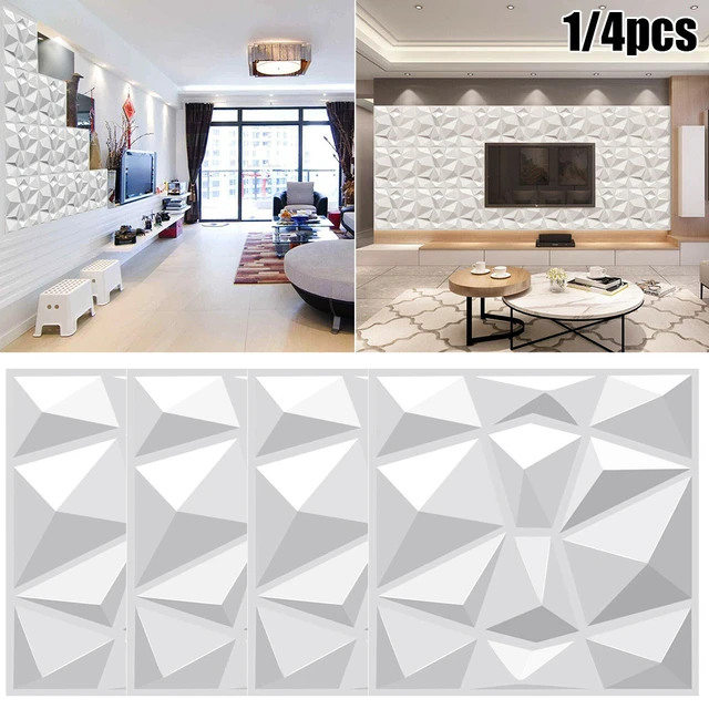 Paneles de pared de plástico PVC 3D decorativos azulejos revestimiento (La  Manche) : .es: Bricolaje y herramientas