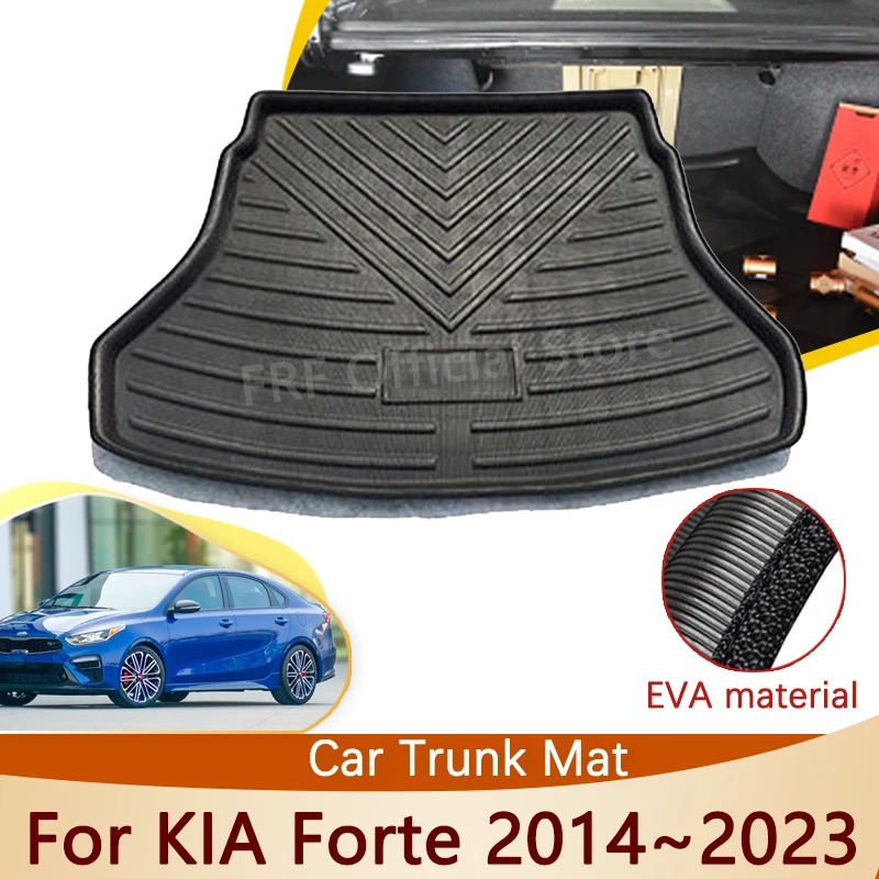 

For KIA Forte K3 YD 2014~2023 2022 2020 2019 2017 2016 2015 Accessories Trunk Mat Floor Tray Waterproof Liner Cargo Boot Carpet