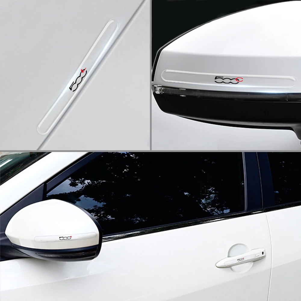 자동차 도어 엣지 핸들 충돌 방지 스트립 Fiat 500 500C 2012 500X 500L Abarth 695 핸들 보호대 자동차 액세서리