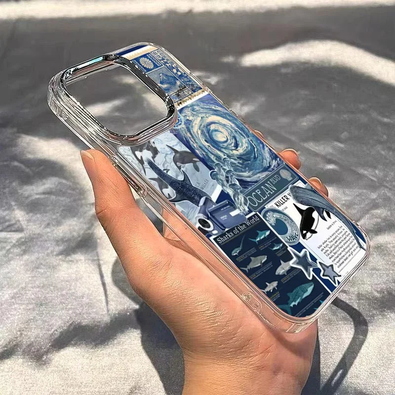 Whale Shark Clear Phone Case - Fashion TPU Shockproof Cover