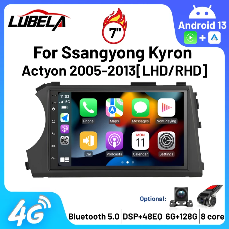 

2Din Android 7inch Car Radio Multimedia 4G WIFI GPS For Ssangyong Kyron Actyon 2005-2013 Navigation Car Stereo Autoradio