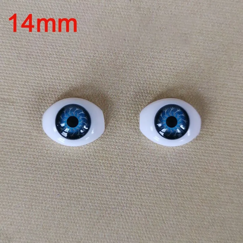 Doll Eyes Adollya Doll Accessories 3D Eyeballs Blue Green Brown 10mm 14mm 16mm Color Iris Eyes For Doll Suitable for 1/6 1/4 1/3 BJD Dolls