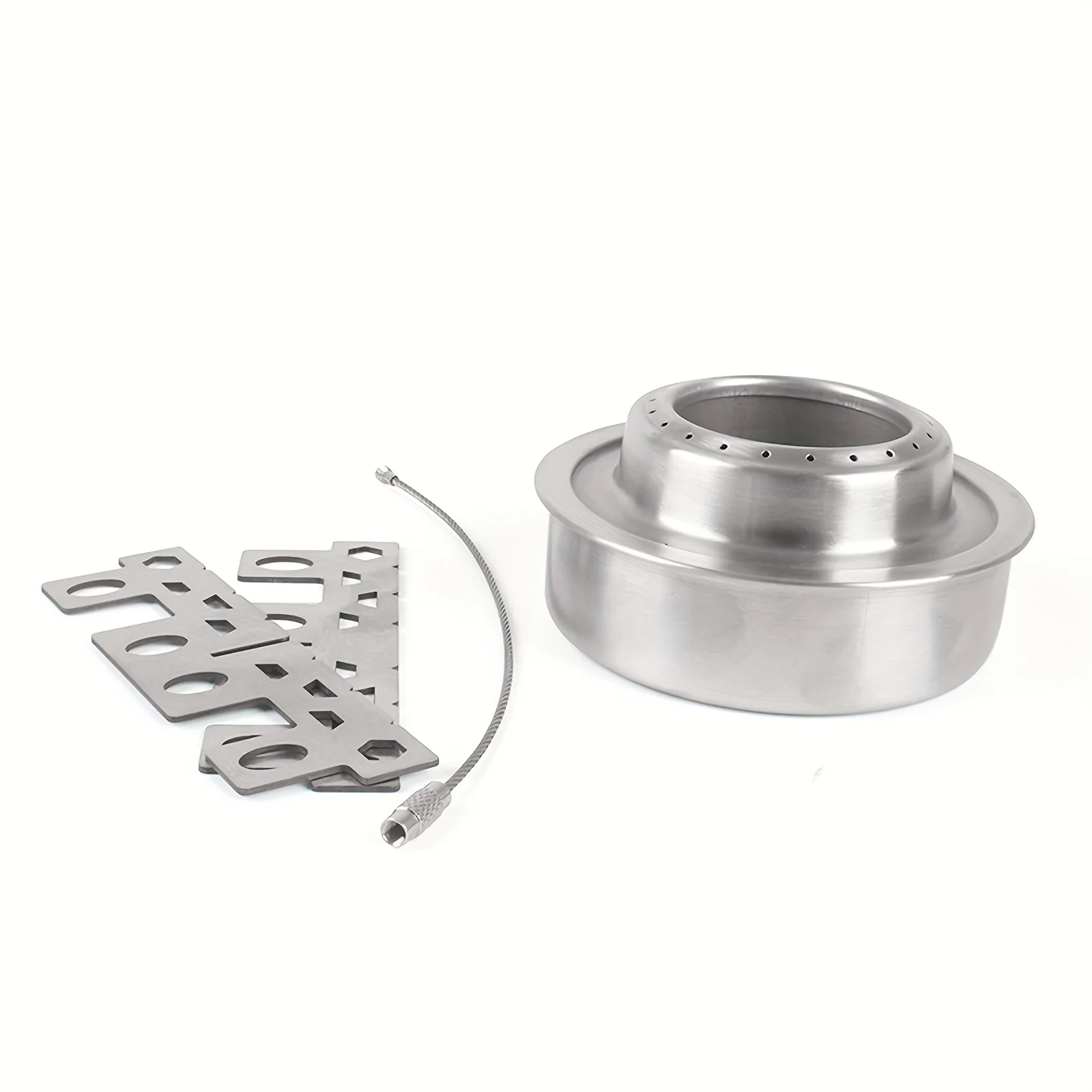 Mini réchaud à alcool pour camping randonnée en acier