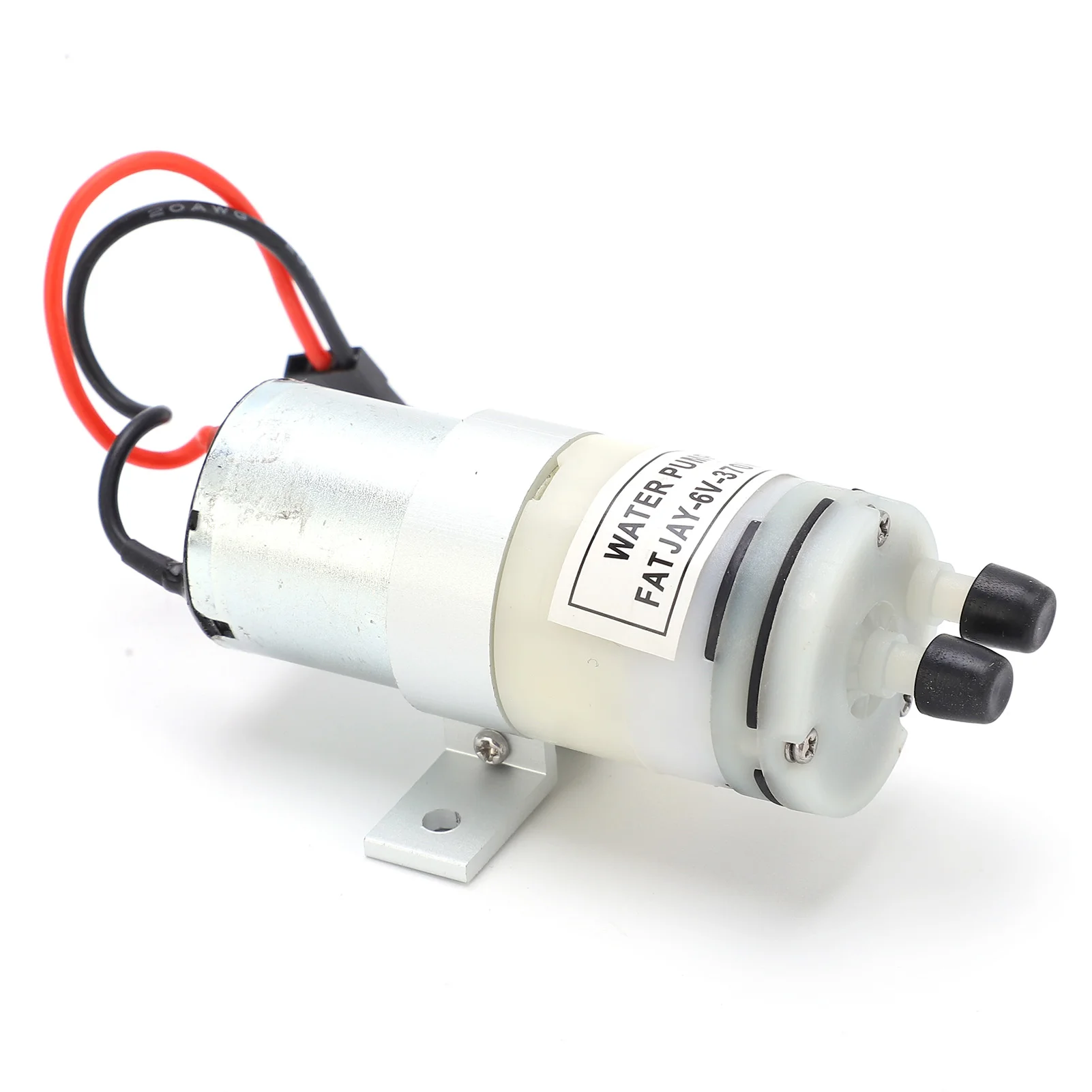Détail du branchement de la pompe à eau RC 370 3-6V avec interrupteur pour refroidissement bateau RC
