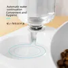 Double Bowl Automatic Watering Pet Anti-overturn Rice Plastic Cat Dog Food Bowl Cats Dogs Pet Tableware 2