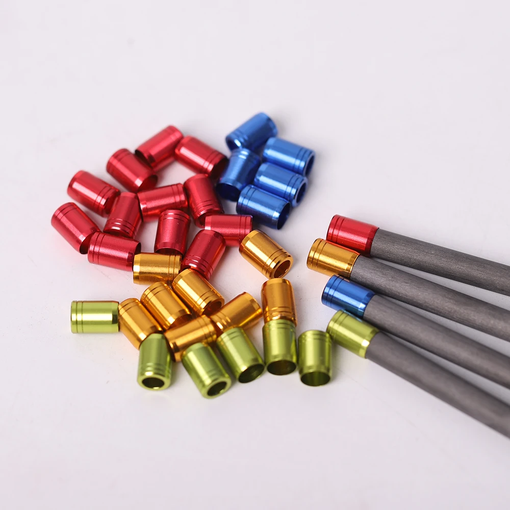 Archery Bow Explosion-proof Arrow Shaft Protecter Ring Arrow Collar 12pcs ID 4.2/6.2mm