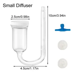 Aquarium CO2 Diffuser Atomizer with Suction Cup (Small)