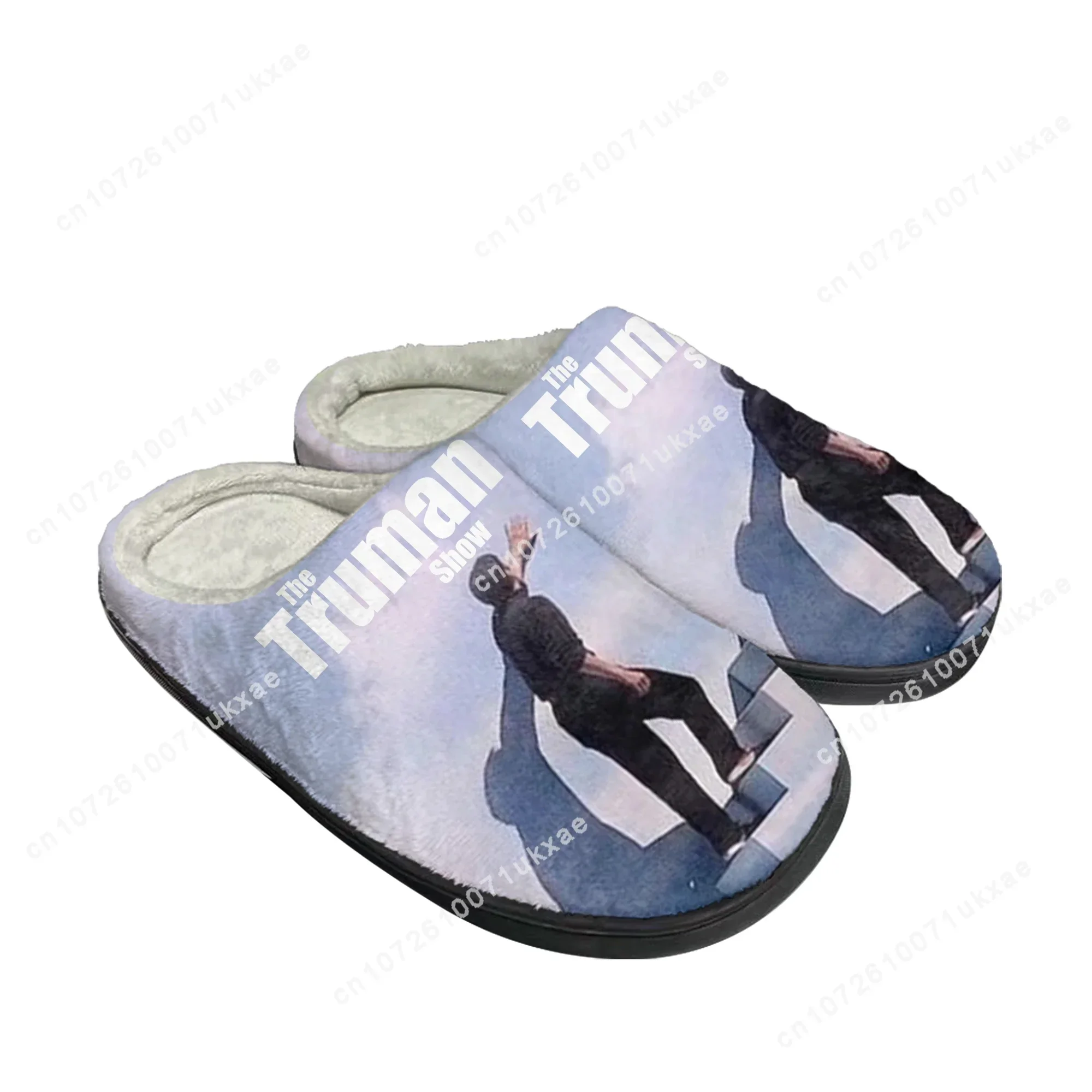 truman show Home Cotton Slippers Mens Womens Jim Carrey Plush Bedroom Casual Keep Warm Shoes Thermal Slipper Customized DIY Shoe