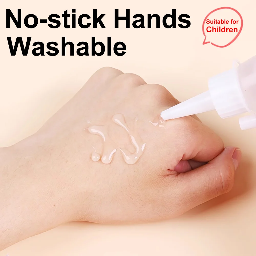 50/100/200ml Transparent Liquid Alcohol Glue Adhesive School Kids Plastic Miniature Scrapbooking Fabric Paper Sealant Waterproof 6