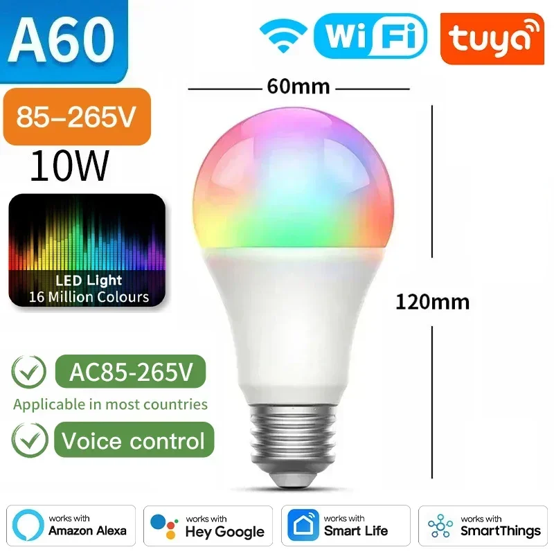 TNCE Tuya E27 Bulb Bluetooth/WIFI/Zigbee، مصباح LE...