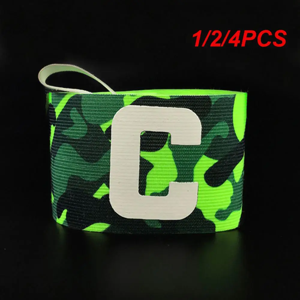 

1/2/4PCS Football Captain Armband Leader Competition Soccer Gift Soccer Captain Camouflage Armband Group Armband Football