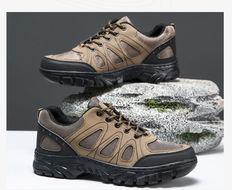 Description Picture 5 of itemOulylan Men's Hiking Shoes Outdoor Shoes Wear-resistant Men Trekking Walking Hunting = Sneakers Comfortable Running Shoes