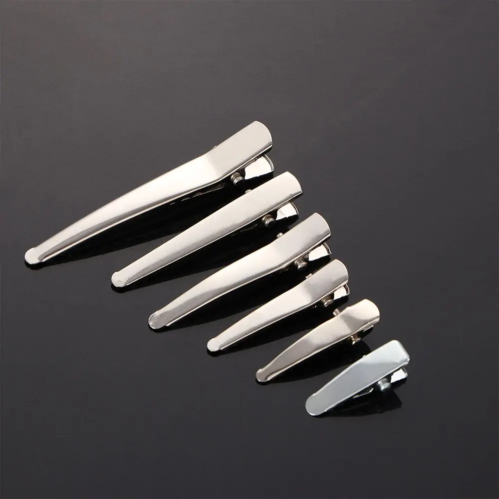 For Girls Portable With Teeth Silver Single Prong Alligator Hairpin Hair Clips Styling Tools Hairdressing