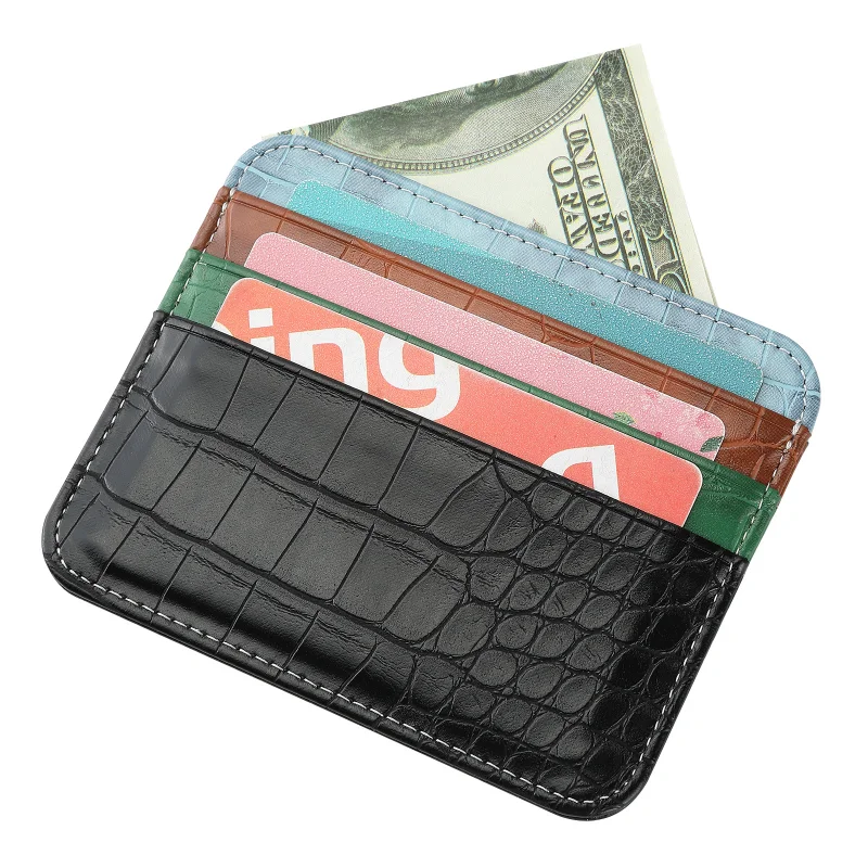 Double-sided Credit Card Holder Slim Bank Card ID Cards Coin Pouch Case Bag Wallet Organizer Women Men Thin Business Card Purse
