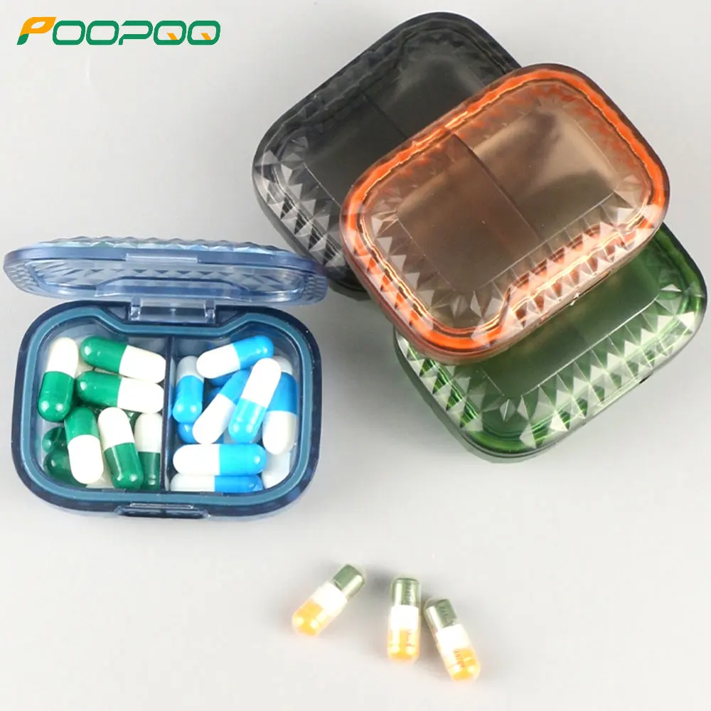 Compact Portable Pill Organizer for Daily Supplements - Travel-Friendly Pill Case