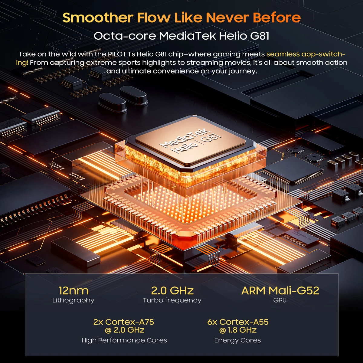 OSCAL PILOT 1 Rugged Phone, 6.67'' HD+Display MTK Helio G81, 15000mAh Battery 50MP, 6GB 256GB NFC SmartPhone 5W 138dB Speaker