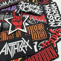 25pcs Band Embroidered Patches Set – Iron-On Music Rock Stripes for Jackets, Clothing, DIY Crafts & Sewing Decorations - Image 4