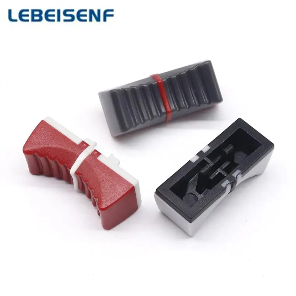18 Pz Dritto Slide Potenziometro Fader Manopola Tappo Di Plastica Per Yamaha Behringer Soundcraft / Mixer Fader Cap Arco Gambe Pulsante