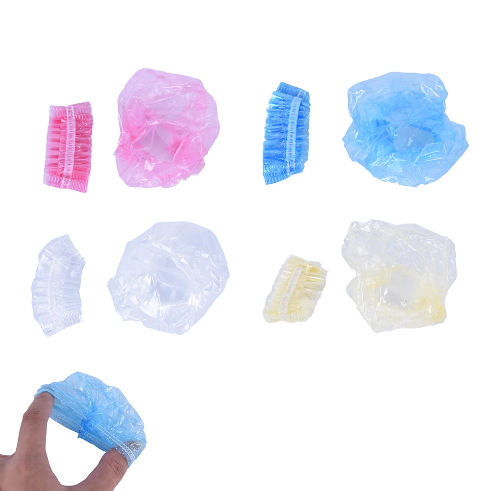 

100 Pcs Hairdressing Earmuffs Disposable Salon Clear Ear Cover Ear Protection Hair Dye Protect Cap Hair Color Styling Tool